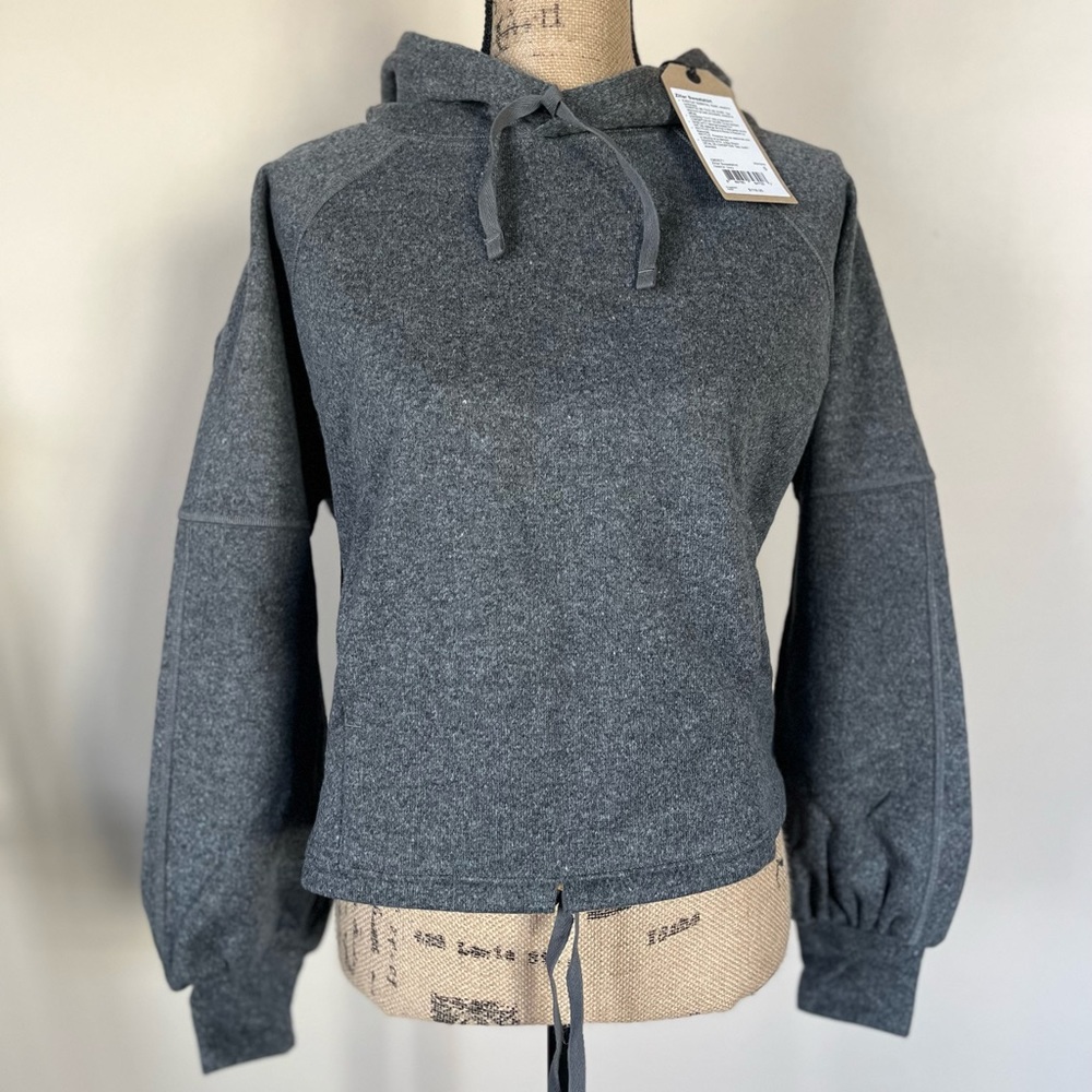 NWT PrAna Ziller Sweatshirt Pullover Heather Grey Wool Blend Small